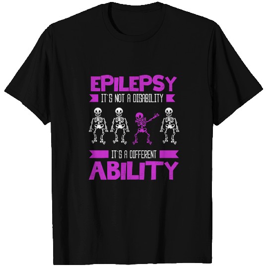 Epilepsy Purple Awareness Skeletons Halloween Holiday T-Shirts