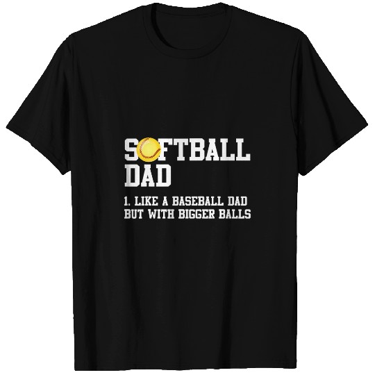 Funny Softball Dad Definition T-Shirts