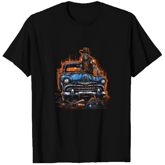 Mechanic Halloween Graphic Tees for Men T-Shirts