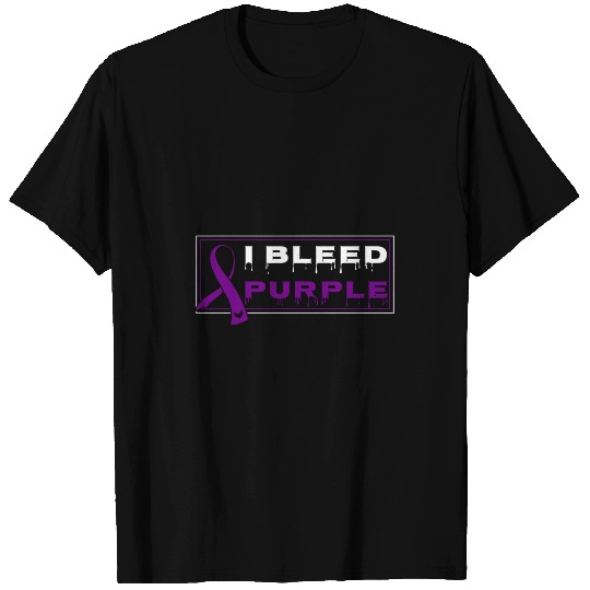 Epilepsy Purple Awareness Ribbon Blood Halloween Holiday T-Shirts