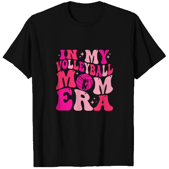 In My Volleyball Mom Era Groovy Retro Funny T-Shirts