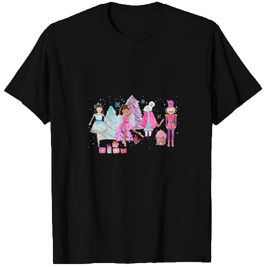 Christmas Nutcracker Ballet Sugar Plum Fairy Pajamas Girls T-Shirts