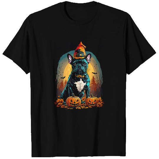 French Bulldog Halloween Costume Cute Frenchie Pumpkin T-Shirts