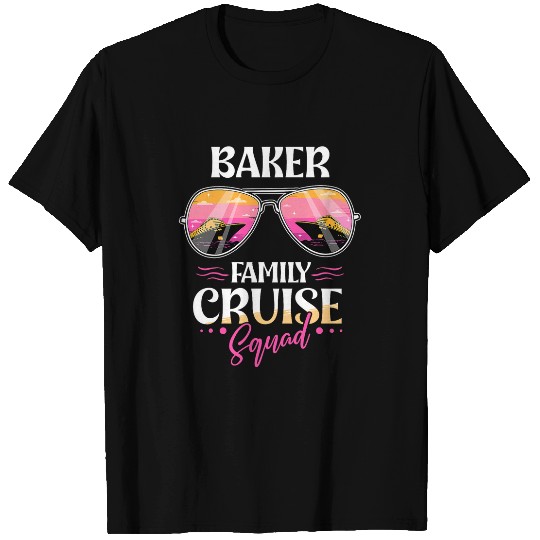 Baker Family Personalized Cruise Squad Vacation Matching T-Shirts
