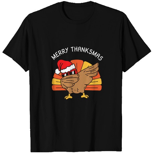 Lacrosse Gift Merry thanksmas Dabbings turkey T-Shirts