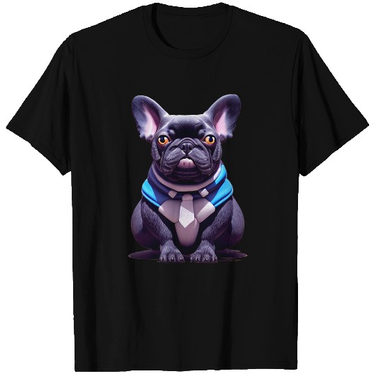 French Bulldog Dog colorful Frenchie Dog Mom Frenchie Dad 2 T-Shirts