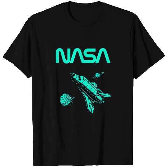 Lacrosse Gift NASA Space Shuttle Saturn Planet Worm Logo 21 T-Shirts