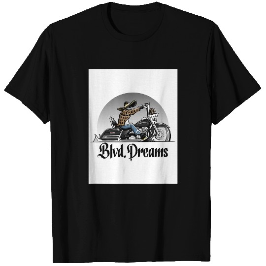 Lowrider Motorcycle Bike High Ape Hangers Blvd  Dreams T-Shirts