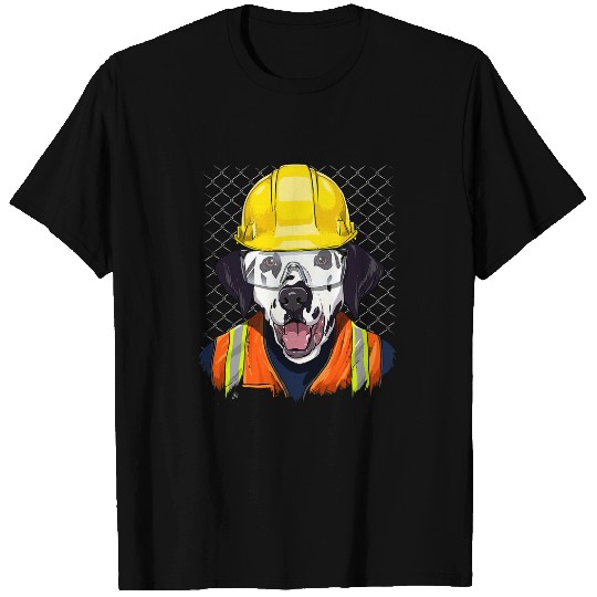 Dalmatian Construction Worker Dalmatian 227 Dalmatians Dog T-Shirts