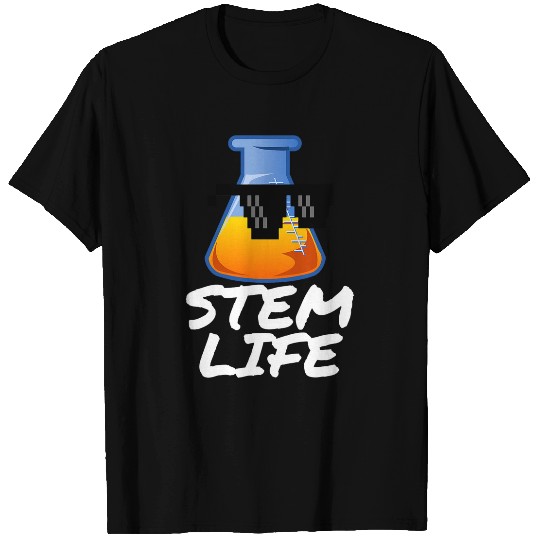 STEM LIFE SCIENCE TECHNOLOGY ENGINEERING MATH BEAKER T-Shirts