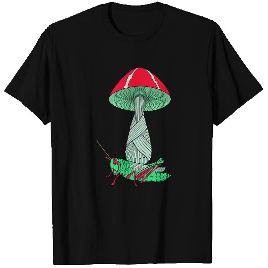 Mushroom and Grasshopper T-Shirts