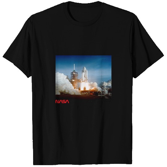 Lacrosse Gift NASA Space Shuttle Columbia Launch Worm Logo T-Shirts