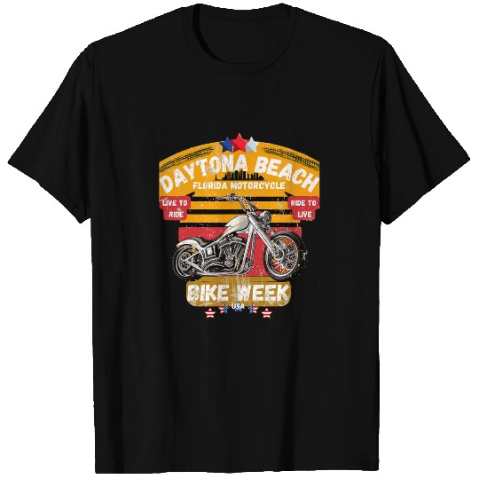 Daytona Beach Bike Week 2024 Motorcycle vintages Design T-Shirts