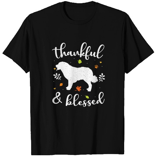Leonberger Thanksgiving Dog Thankful Blessed Mom Gift T-Shirts