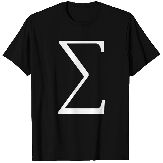 Sigma symbol sum of numbers in math physics and science 21 T-Shirts