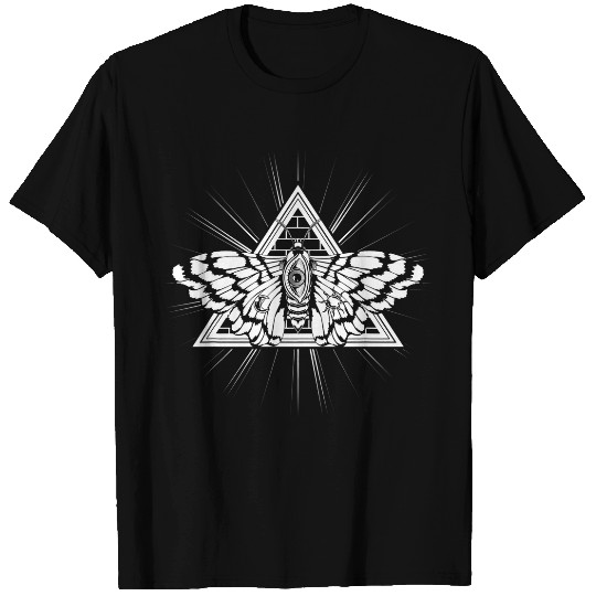 Pagan Blackcraft Wiccan Mysticism Insect Occult Moth T-Shirts