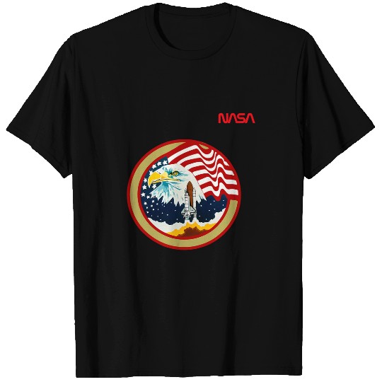 Lacrosse Gift NASA Space Shuttle STS 36 Mission Crew Worm Logo T-Shirts