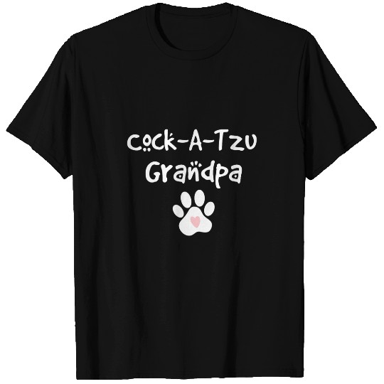 CockATzu Grandpa Cocker Spaniel Shih Tzu Mix Breed Dog T-Shirts