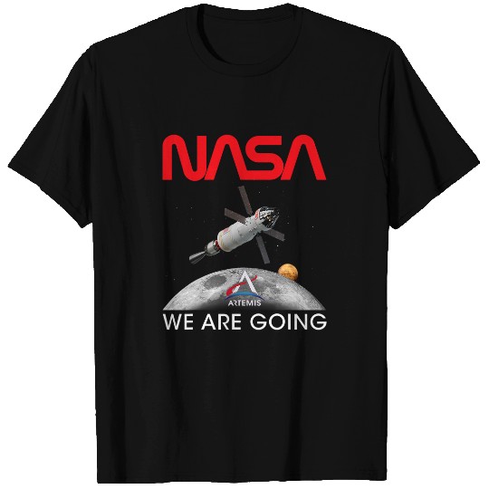 Lacrosse Gift NASA Artemis Orion Spacecraft Worm Logo T-Shirts