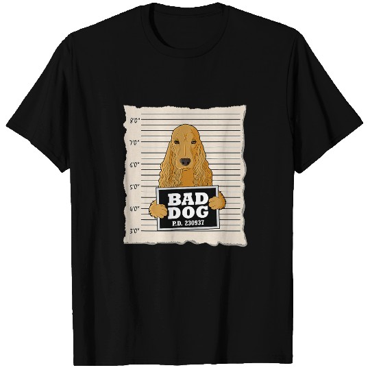 Cocker Spaniel mug shot guilty dog T-Shirts