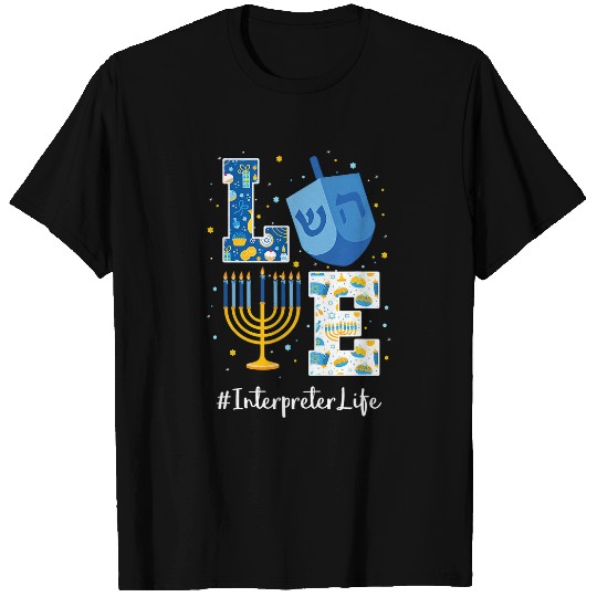 Interpreter Funny Hanukkah Matching Family HAPPY Hanukkah T-Shirts