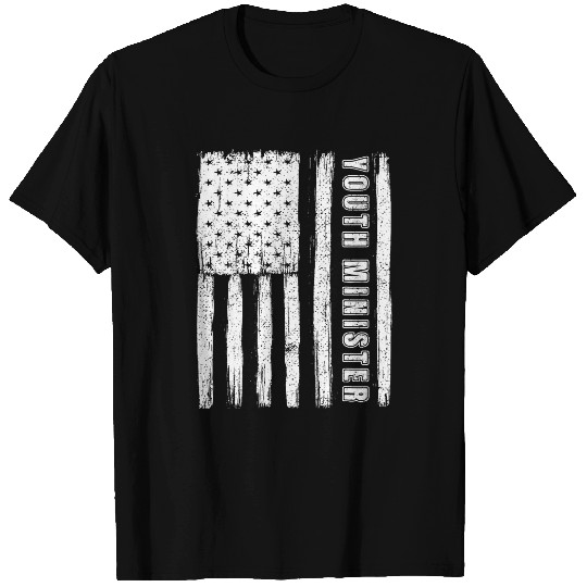 Fourth of July s for Men American Flag youth minister T-Shirts