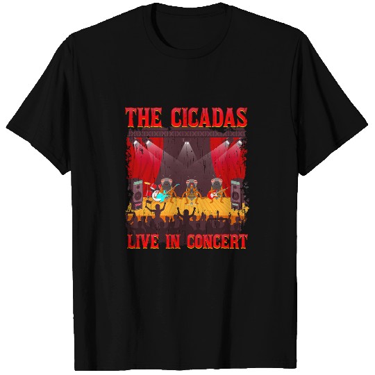 The Cicadas Live in Concert Funny Cicada Parody Band T-Shirts