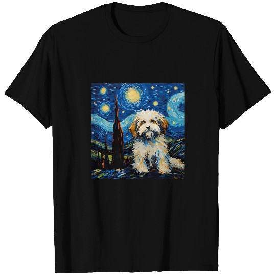 Havanese Starry Night For Dog Mom Dog Dad T-Shirts