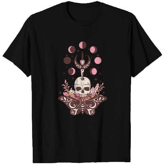 Moth Boho Witch Gothic Dark Design Witchcraft Magic Spell T-Shirts