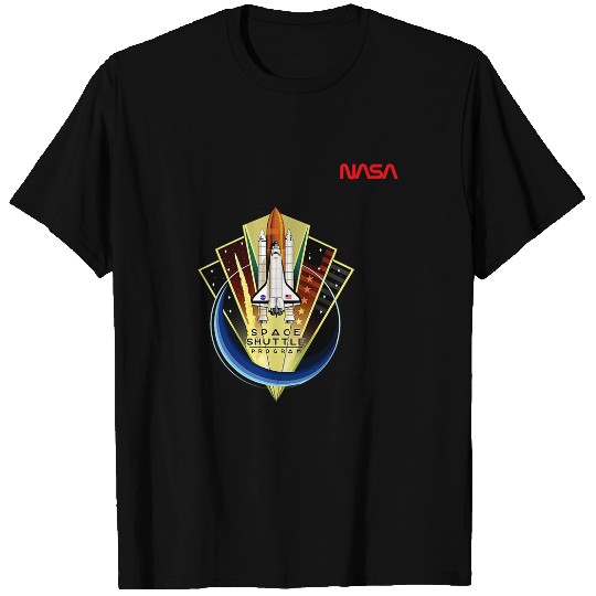Lacrosse Gift NASA Space Shuttle Program Worm Logo T-Shirts