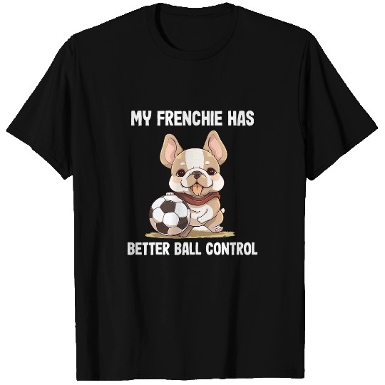 French Bulldog Football Soccer Kids Frenchie T-Shirts