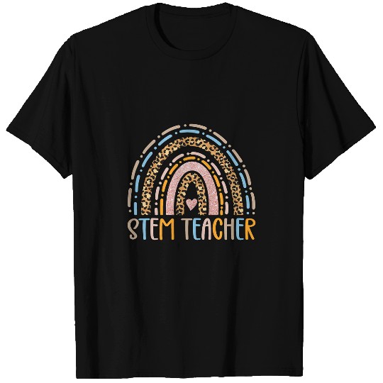 STEM Teacher Science Technology Engineering Math Rainbow T-Shirts