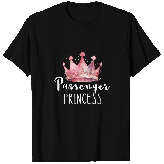Passenger Princess Crown Seat Codriver Car Driver Driving T-Shirts