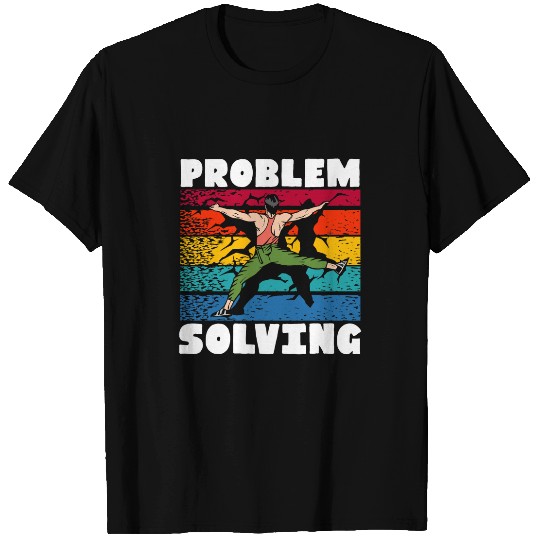 Problem Solving Rock Climbing Wall Climber Bouldering T-Shirts
