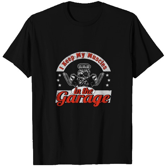 Muscles In The Garage 2Drag Racing Muscle Car Retro V8 24 T-Shirts