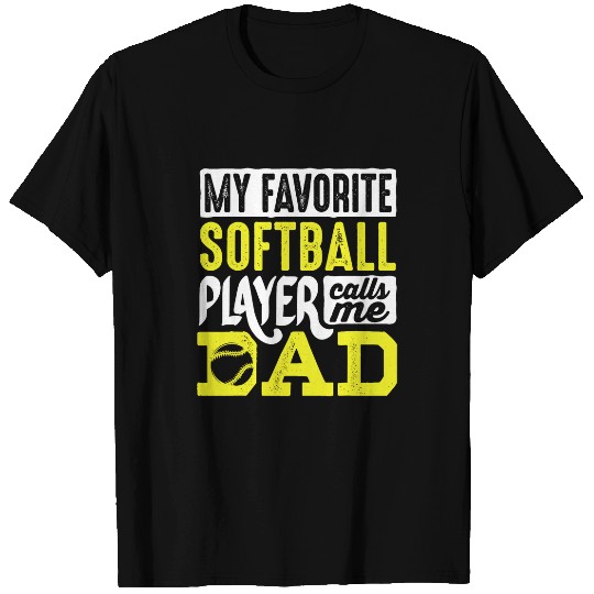 Softball Dad Men Softball Lover Fathers Day 3 T-Shirts