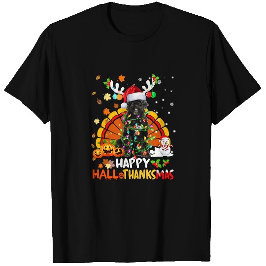 Happy Hallothanksmas Portuguese Water Dog Lover 123 T-Shirts