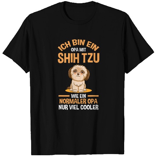 Mens Grandpa Grandad Shih Tzu T-Shirts