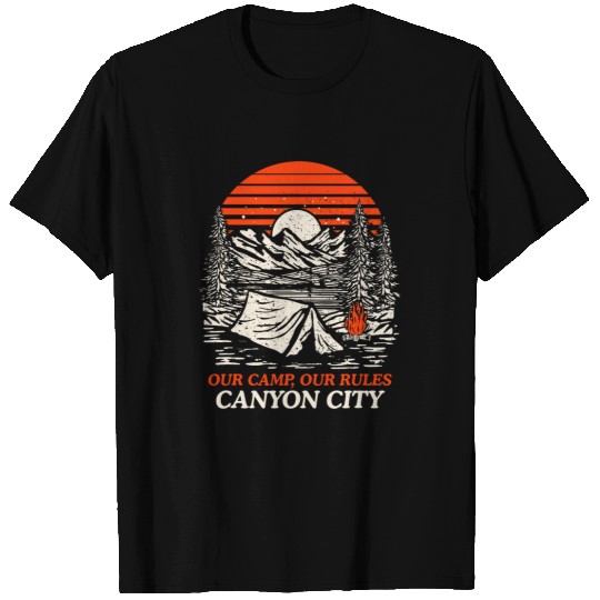 Our Camp Our Rules Canyon Guadalupe River Camping Texas T-Shirts