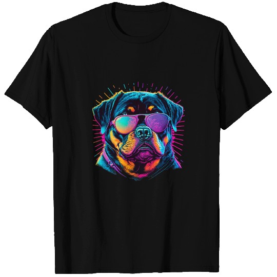 Dog Rottweiler Lover Rottie Portrait 663 T-Shirts