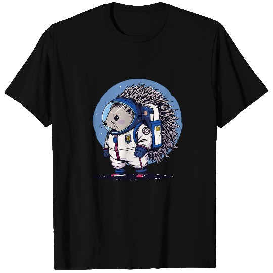 Hedgehog Astronaut Funny Pet Space Suit T-Shirts