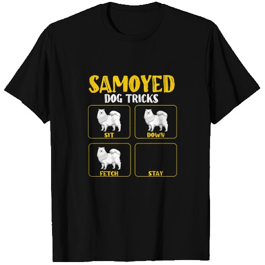 Dog Samoyed Funny samoyed dog training tricks joke trainers guide T-Shirts