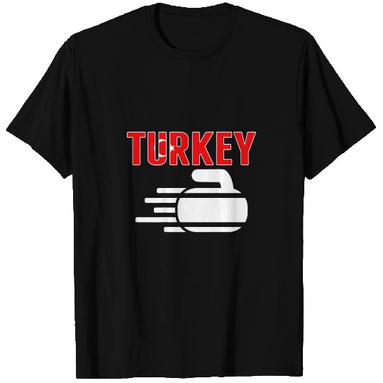 Turkey Curling Team Fans Jersey Turkish Curler Winter Sports T-Shirts