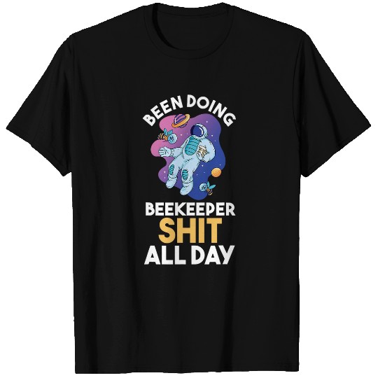Honey Beekeeping Astronaut Beekeeper Bee T-Shirts