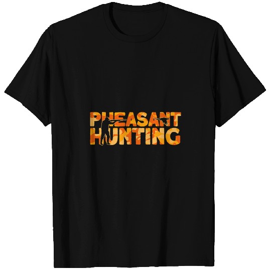 Pheasant Hunter Orange Camouflage Pheasant Hunting T-Shirts
