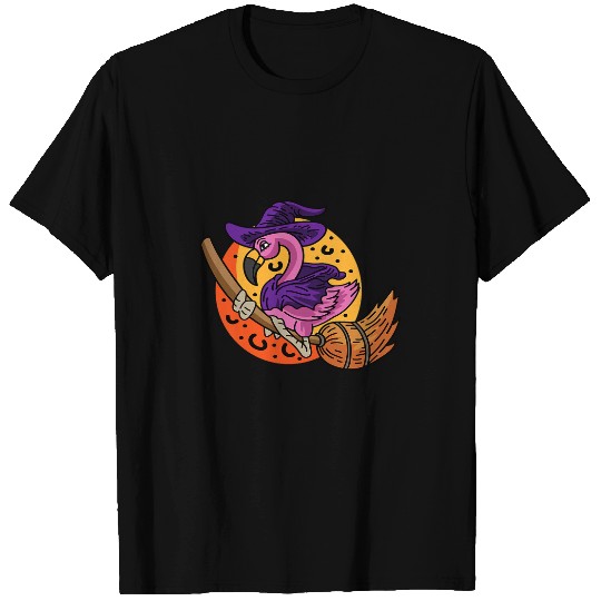 Flamingo Witch Magician T-Shirts
