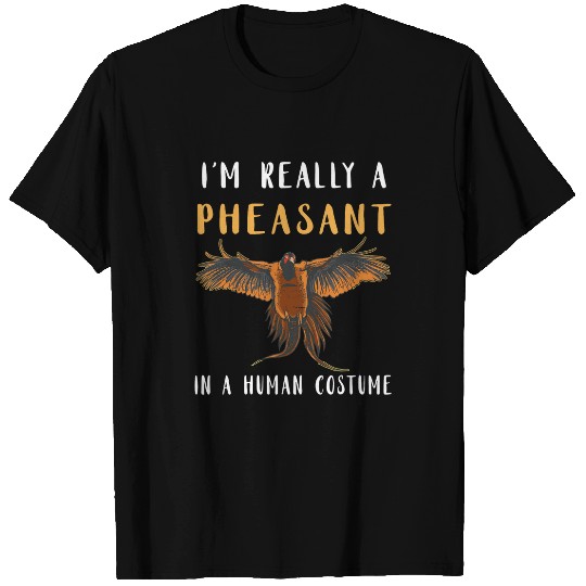 Pheasant Hunting Human Costume Pheasant Lover Plucking T-Shirts