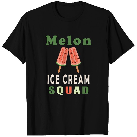 Melon Ice Cream Squad Melon Funny Costume T-Shirts