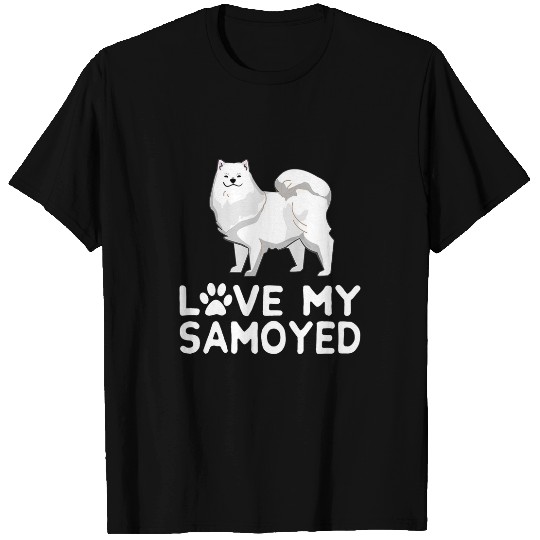 Dog Samoyed I Love My Samoyed Dog Lover T-Shirts