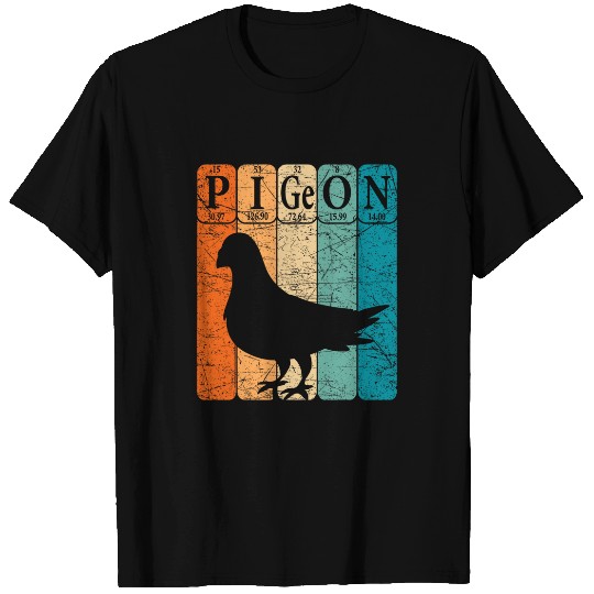 Pigeon Periodic Table Elements Birdwatching Ornithology T-Shirts
